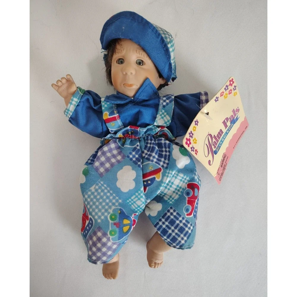 Vintage Lot Of 4 Gi-Go Expressions My Palm Pals Bean Bag Baby Dolls - NWT
